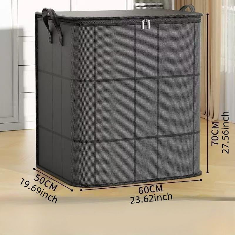1Pc, Extra Large Fabric Storage Bags - Foldable Multi-Purpose Organizers for Home & Closet | Reusable Space-Saving Solutions Laundry Collapsible Basket Easy Storage