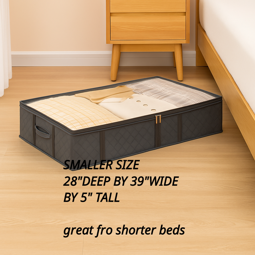 Large Foldable Under Bed Storage Bag for Clothes and Quilts - Perfect Organizer for Bedroom and Dormitory