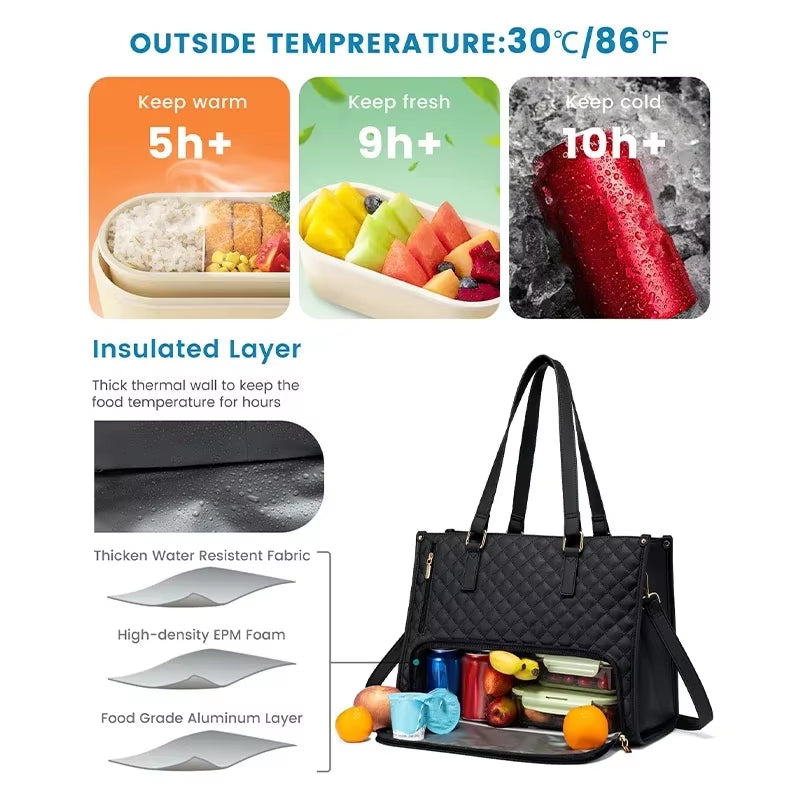 Elevate Your Style with Our 2025 Portable Insulated Lunch Tote - The Ultimate Multi-Purpose Bag for Women, Perfect for Travel and Daily Use!