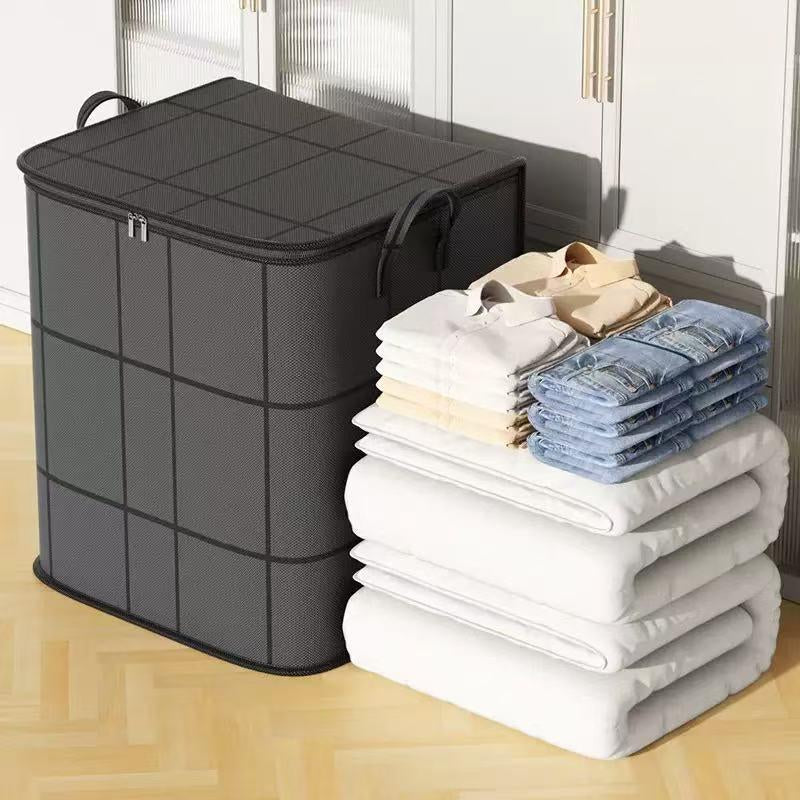 1Pc, Extra Large Fabric Storage Bags - Foldable Multi-Purpose Organizers for Home & Closet | Reusable Space-Saving Solutions Laundry Collapsible Basket Easy Storage