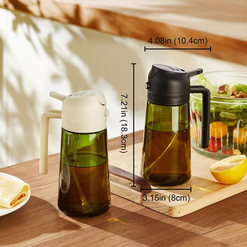 2 Count Original 16Oz/470Ml Olive Oil Dispenser Bottle for Kitchen Gadgets and Air Fryer Accessories