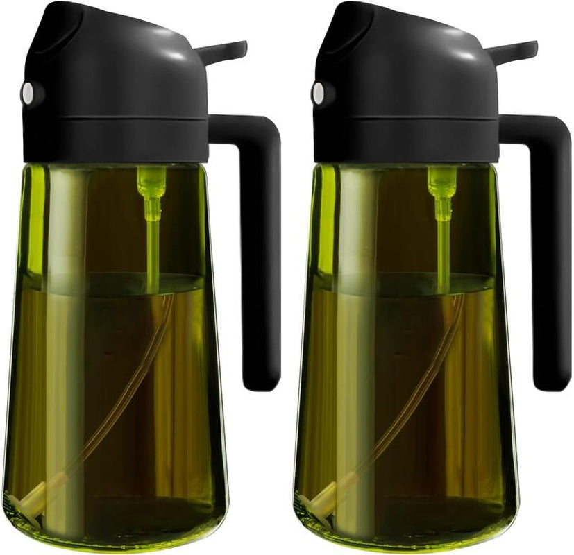 2 Count Original 16Oz/470Ml Olive Oil Dispenser Bottle for Kitchen Gadgets and Air Fryer Accessories