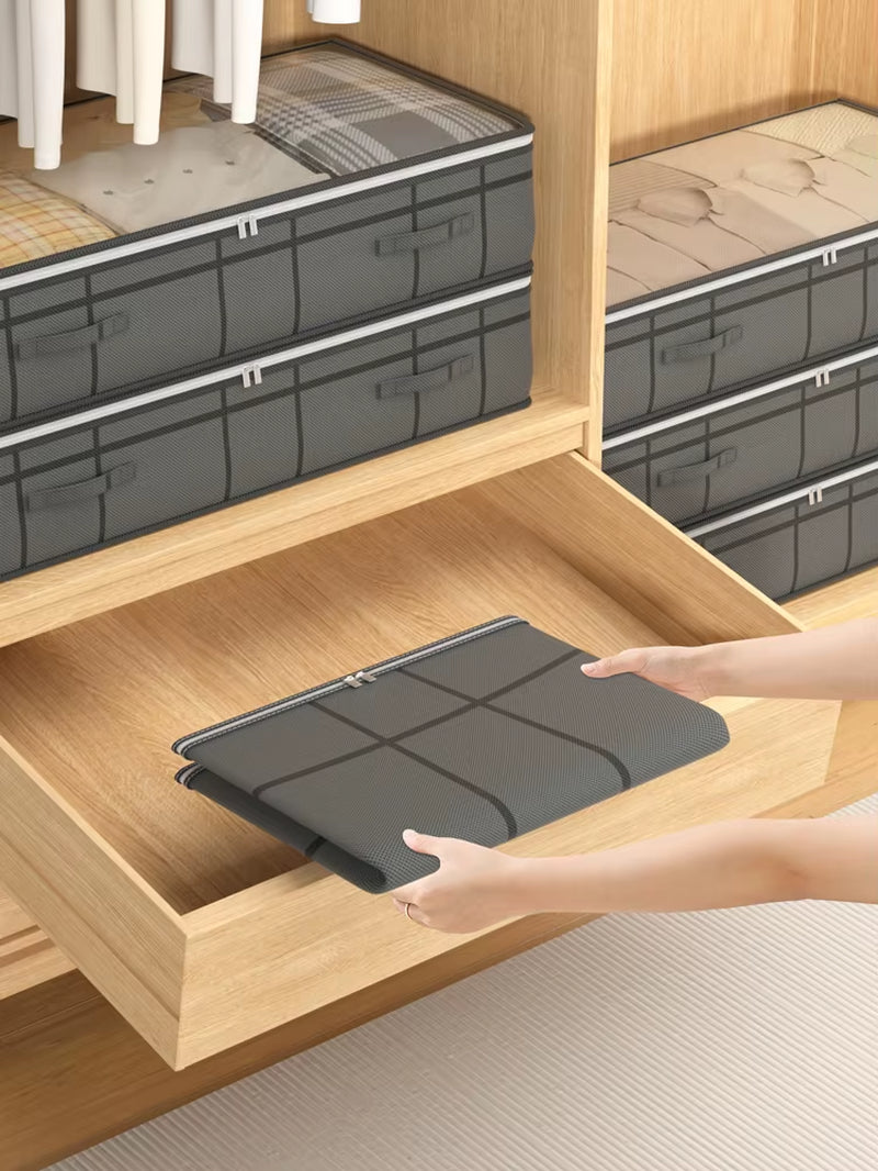 1PC Large Clothes Storage Bag under Bed Foldable Quilt Clothes Storage Bag Doggy Bag Bedroom Dormitory Organizer Bag